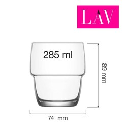 Zdjęcie do “LAV Szklanka do do whiskey Valetta 285 ml - kod LH-VLT328KH”.