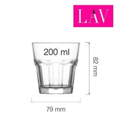 Zdjęcie do “LAV Szklanka niska do wody Amsterdam 200 ml - kod LH-AST220KH”.