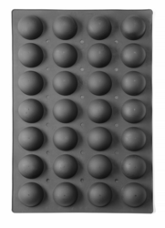 Zdjęcie do “Hendi Forma silikonowa 24 x SEMI-SPHERE,600x395x(H)35 mm - kod 677216”.