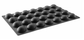 Zdjęcie do “Hendi Forma silikonowa 24 x SEMI-SPHERE,600x395x(H)35 mm - kod 677216”.