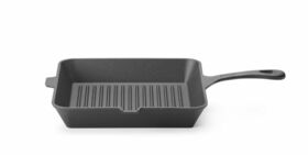 Zdjęcie do “Patelnia żeliwna do grillowania 265x265 mm - kod 629369”.