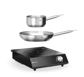 Zdjęcie do “Zestaw: HENDI Kuchenka indukcyjna 3500W + rondel + patelnia - kod 239889”.