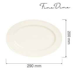Zdjęcie do “Fine Dine Półmisek owalny Crema 290x200 mm - kod 770658”.
