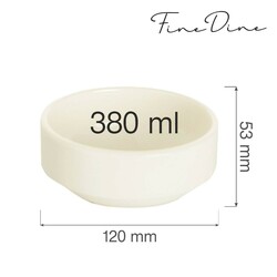 Zdjęcie do “Fine Dine Miska sztaplowana Crema 380 ml - kod 770689”.
