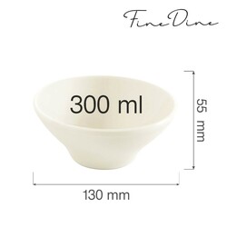 Zdjęcie do “Fine Dine Miska stożkowa Crema 300 ml - kod 774410”.