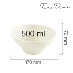 Zdjęcie do “Fine Dine Miska stożkowa Crema 500 ml - kod 774427”.