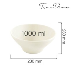 Zdjęcie do “Fine Dine Miska stożkowa Crema 1000 ml - kod 774434”.