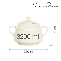 Zdjęcie do “Fine Dine Waza do zupy Crema 3,2 l - kod 770764”.