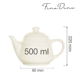 Zdjęcie do “Fine Dine Dzbanek do herbaty Crema 500 ml  - kod 770757”.