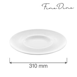 Zdjęcie do “Fine Dine Talerz płytki z szerokim rantem śr. 310 mm Bianco  - kod 774366”.