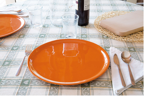 Zdjęcie do “Talerz do pizzy Speciale porcelanowy pomarańczowy 330 mm - kod 774878”.