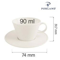 Zdjęcie do “Porland Filiżanka do espresso elegancka Line 90 ml - kod 04ALM002266”.