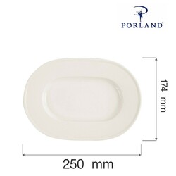 Zdjęcie do “Porland Półmisek owalny Line śr. 250 mm - kod 04ALM002142”.