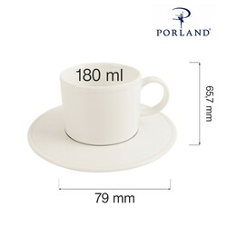 Zdjęcie do “Porland Filiżanka sztaplowana Line 180 ml  - kod 04ALM002285”.