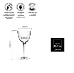 Zdjęcie do “Rona Kieliszek koktajlowy Classic Cocktails Optic 160 ml - kod 6515P0400”.