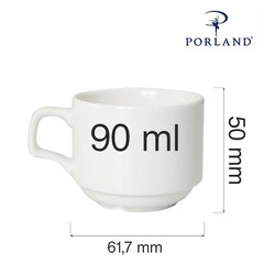 Zdjęcie do “Fine Dine Filiżanka sztaplowana Dove 90 ml - kod 04ALM003455”.