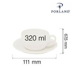 Zdjęcie do “Fine Dine Filiżanka elegancka Dove 320 ml - kod 04ALM000327”.