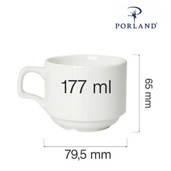 Zdjęcie do “Fine Dine Filiżanka sztaplowana Dove 177ml - kod 04ALM000056”.