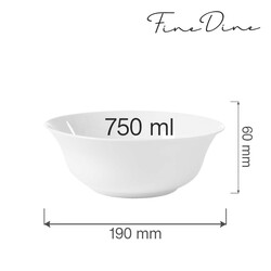 Zdjęcie do “Fine Dine Miska Bianco 750 ml - kod 770115”.
