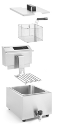 Zdjęcie do “Frytownica Profi Line 8 l z panelem cyfrowym z kranem spustowym 3500 W - kod 207369”.