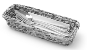 Zdjęcie do “Koszyk na sztućce szary 270x100x(H)45 mm - kod 426081”.