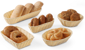 Zdjęcie do “Koszyk owalny z polirattanu 225x130x(H)55 mm - kod 426500”.