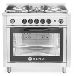 Zdjęcie do “Kuchnia gazowa 5-palnikowa Kitchen Line z konwekcyjnym piekarnikiem elektrycznym i z grillem - kod 225707”.