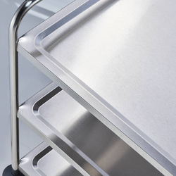 Zdjęcie do “Stalgast wózek kelnerski 3-półkowy 860x540x(H)940 mm- kod S661033”.