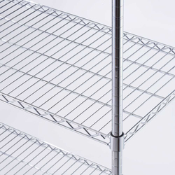 Zdjęcie do “Stalgast Regał magazynowy chromowany 4 półki 910x455x1800 mm - kod S680092”.