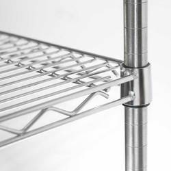 Zdjęcie do “Stalgast Regał magazynowy chromowany 4 półki 1220x455x1800 mm - kod S680122”.