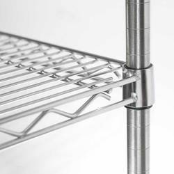 Zdjęcie do “Stalgast Regał magazynowy chromowany 4 półki 1060x610x1800 mm - kod S681102”.