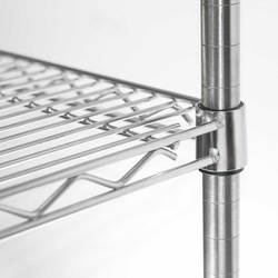 Zdjęcie do “Stalgast Regał magazynowy chromowany 4 półki 1525x610x1800 mm - kod S681152”.