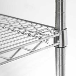 Zdjęcie do “Stalgast Regał magazynowy chromowany 4 półki 1825x610x1800 mm - kod S681182”.