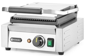 Zdjęcie do “Grill kontaktowy pojedynczy - góra ryflowana, dół gładki - kod 263600”.