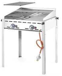 Zdjęcie do “Hendi Grill gazowy Green Fire Profi Line 2-palnikowy - kod 149621”.