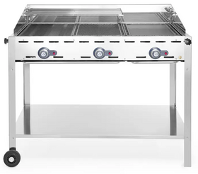 Zdjęcie do “Hendi Grill gazowy Green Fire 3-palnikowy - kod 149591”.