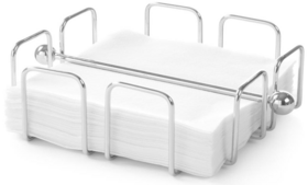 Zdjęcie do “Serwetnik stalowy 190x190x(H)65 mm- kod 428528”.