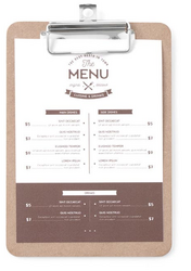 Zdjęcie do “Podkładka pod kartę menu 125x180 mm - kod 664179”.