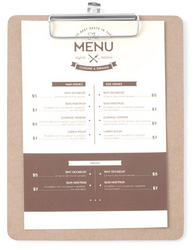 Zdjęcie do “Podkładka pod kartę menu 185x245 mm - kod 664162”.