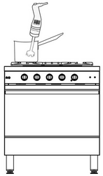 Zdjęcie do “Stalgast Mikser ręczny, mini MP 240 Combi, 270 W - kod S711242”.