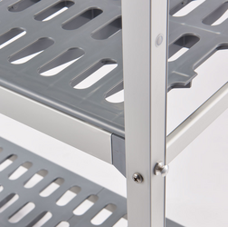 Zdjęcie do “Stalgast regał magazynowy aluminiowy na 2 nogach 859x560x1680 mm - kod S686096”.