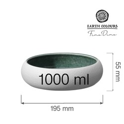Zdjęcie do “Fine Dine Miska Goro White Green 1000 ml - kod 768662”.