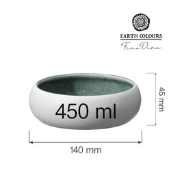 Zdjęcie do “Fine Dine Miska Goro White Green 450 ml - kod 768648”.