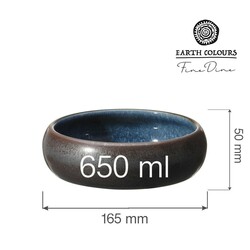 Zdjęcie do “Fine Dine Miska Goro Brown Blue 650 ml - kod 768686”.