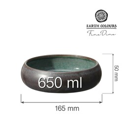Zdjęcie do “Fine Dine Miska Goro Brown Green 650 ml - kod 768716”.
