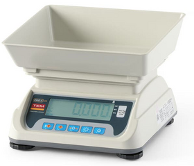 Zdjęcie do “TEM Waga kuchenna LCD z legalizacją i wbudowanym złączem RS232, zakres 6 kg - kod TEKO+LCD06C-P1-B1”.