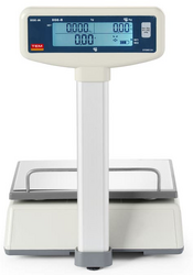 Zdjęcie do “TEM Waga kalkulacyjna LCD z legalizacją i wysiegnikiem, zakres 15 kg - kod TEM015B1D”.