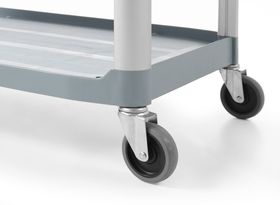 Zdjęcie do “Wózek kelnerski 3-półkowy z polipropylenu 800x410x(H)950 mm - kod 810200”.