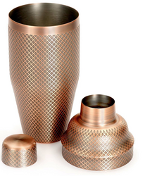 Zdjęcie do “Barfly Shaker barmański 3-częściowy 700 ml w stylu japońskim Diamond Lettice antyczna miedź- kod M37205ACP”.