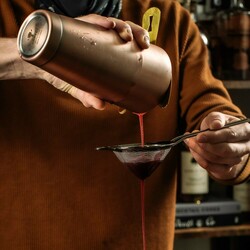 Zdjęcie do “Barfly Shaker barmański 3-częściowy 700 ml w stylu japońskim Diamond Lettice antyczna miedź- kod M37205ACP”.